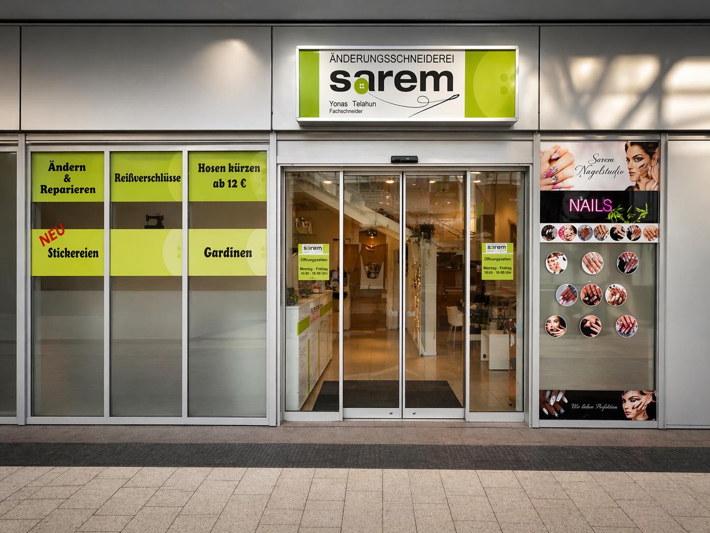 Sarem Änderungsschneiderei Ladengeschäft in Nürnberg